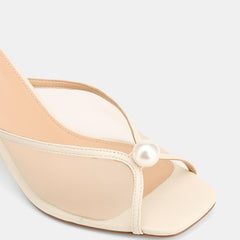 Irina Mid Sandals Off White Mesh/ Leather
