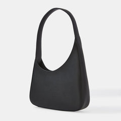 Isra Shoulder Bag Black Leather