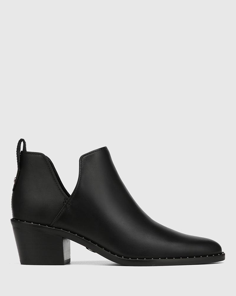 Jiya Ankle Boot Black Leather