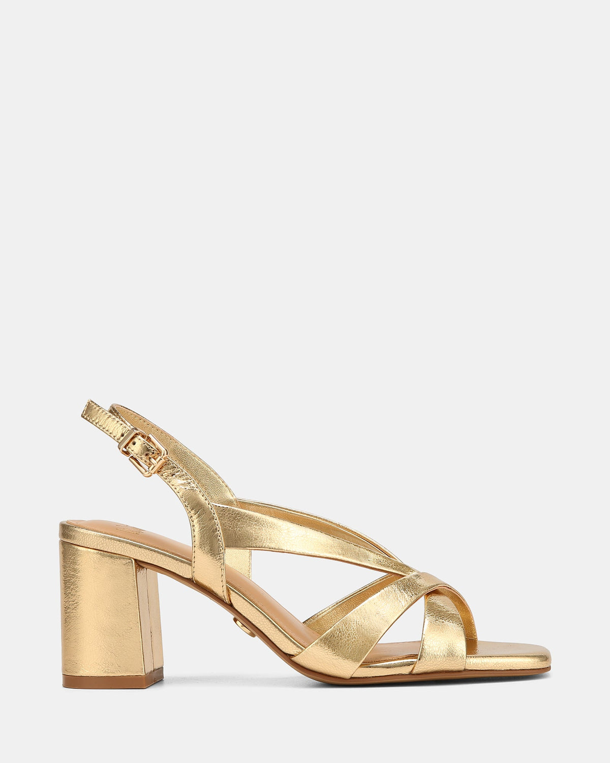 Josie Mid Sandals Gold Leather