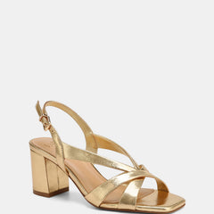 Josie Mid Sandals Gold Leather