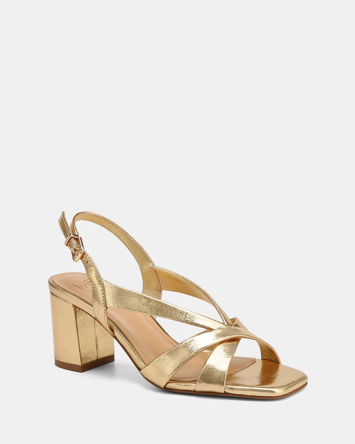 Josie Mid Sandals Gold Leather