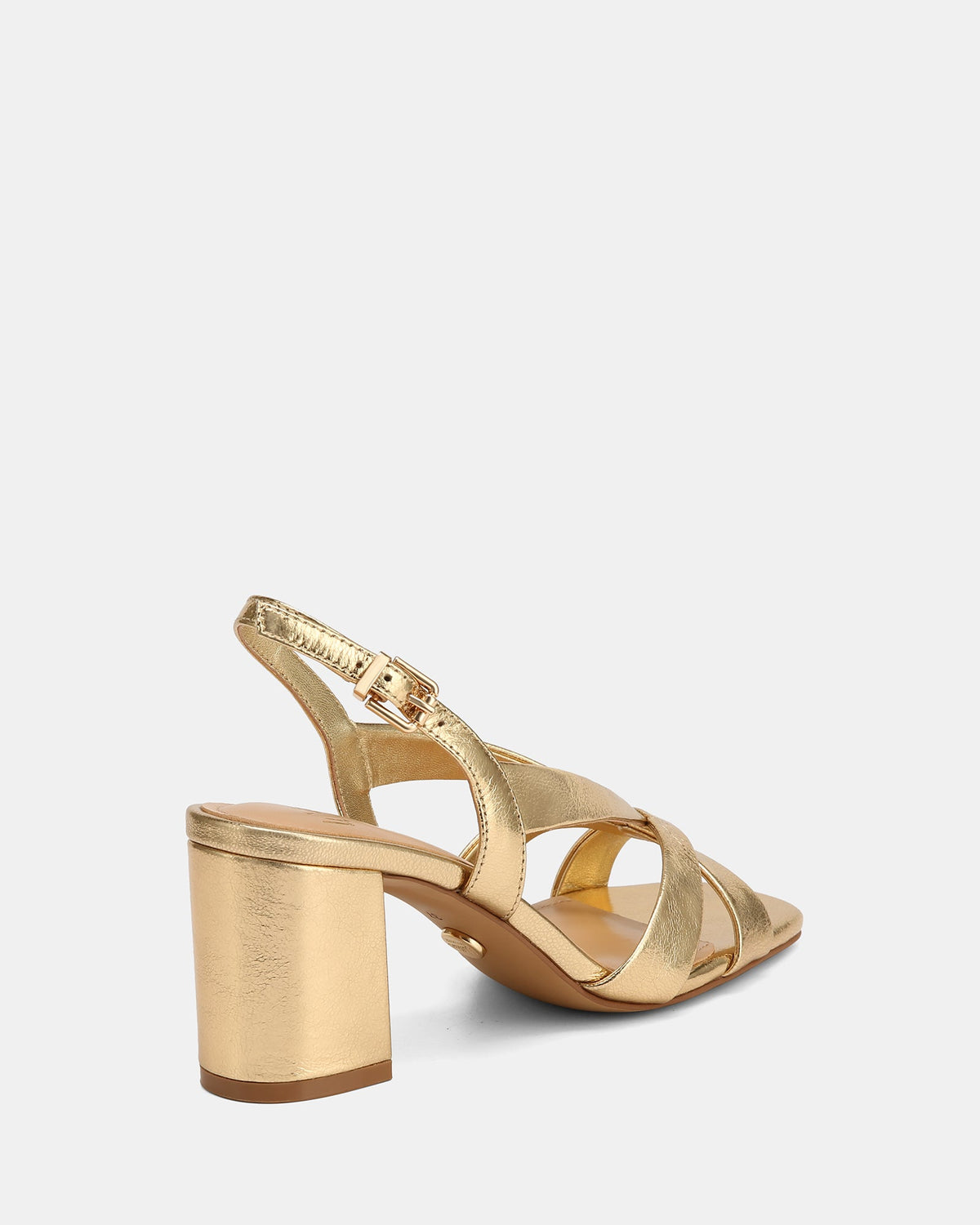 Josie Mid Sandals Gold Leather
