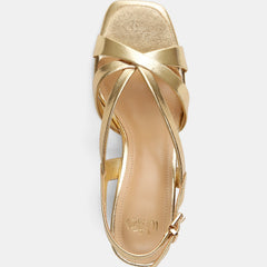 Josie Mid Sandals Gold Leather