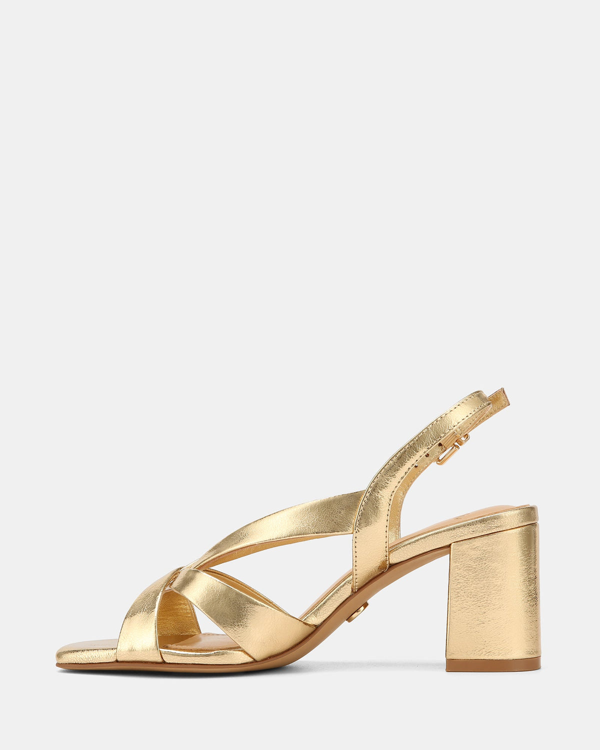 Josie Mid Sandals Gold Leather
