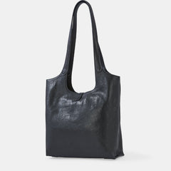 June Shoulder Bag Black Leather