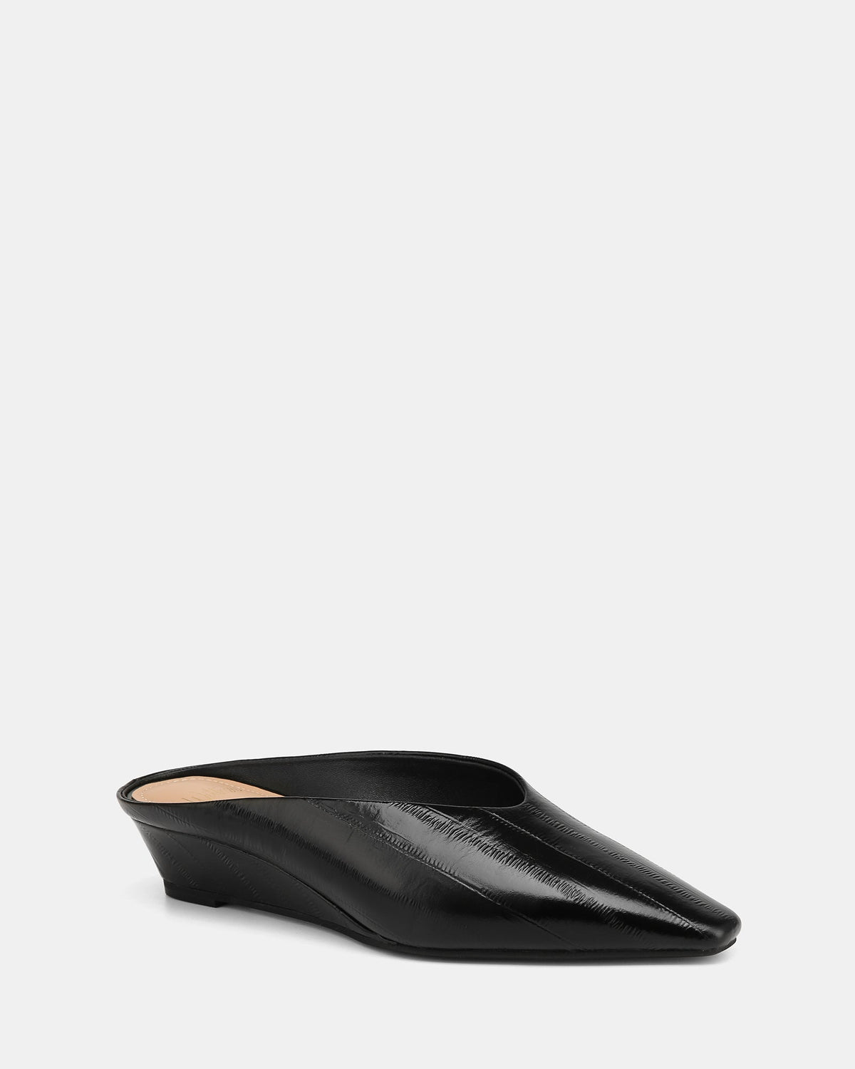Kayce Wedges Black Leather