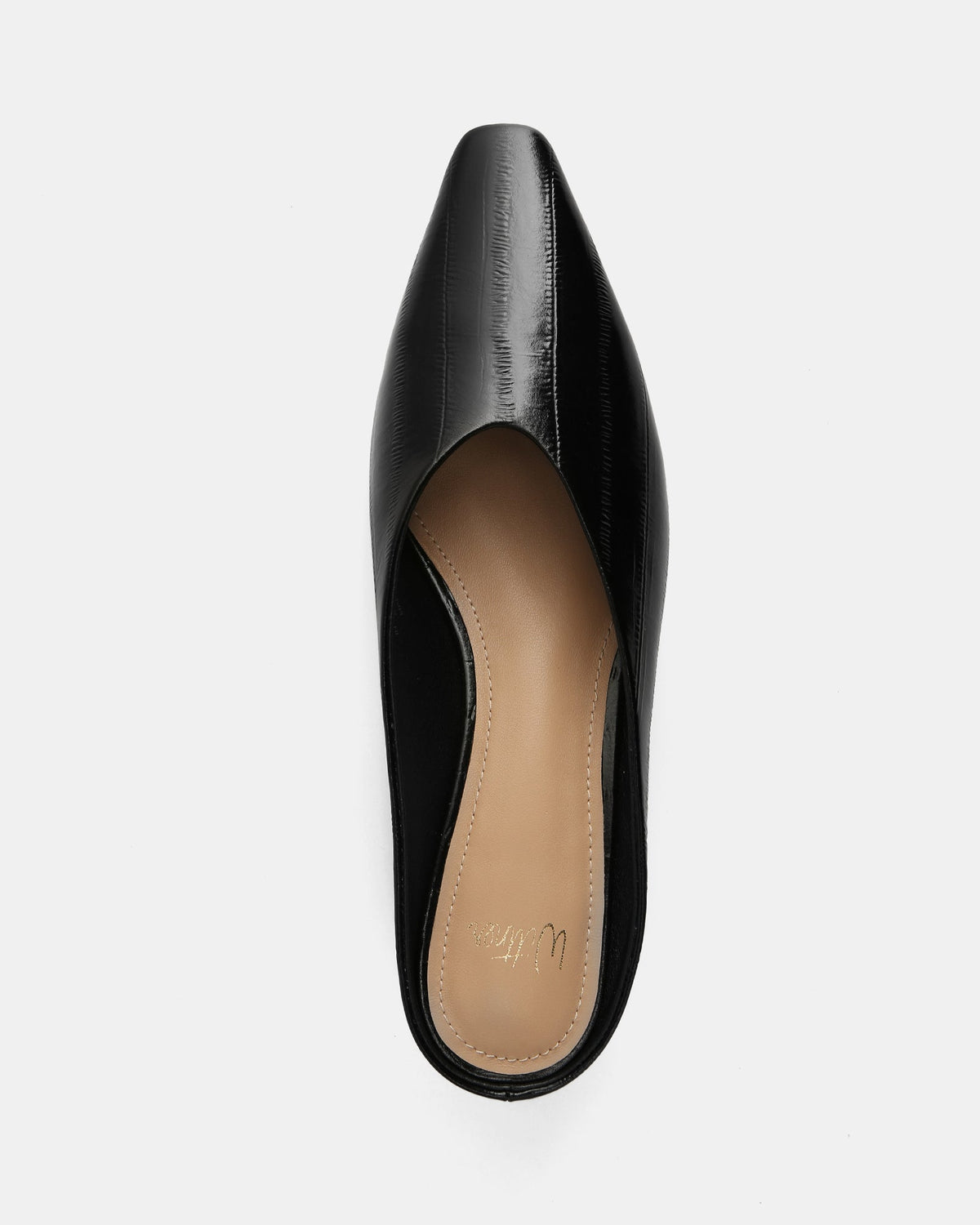 Kayce Wedges Black Leather