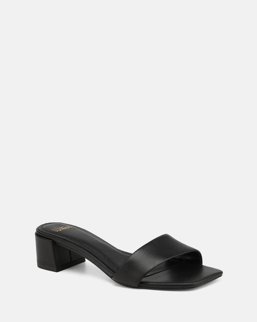 Kylo Low Sandals Black Leather