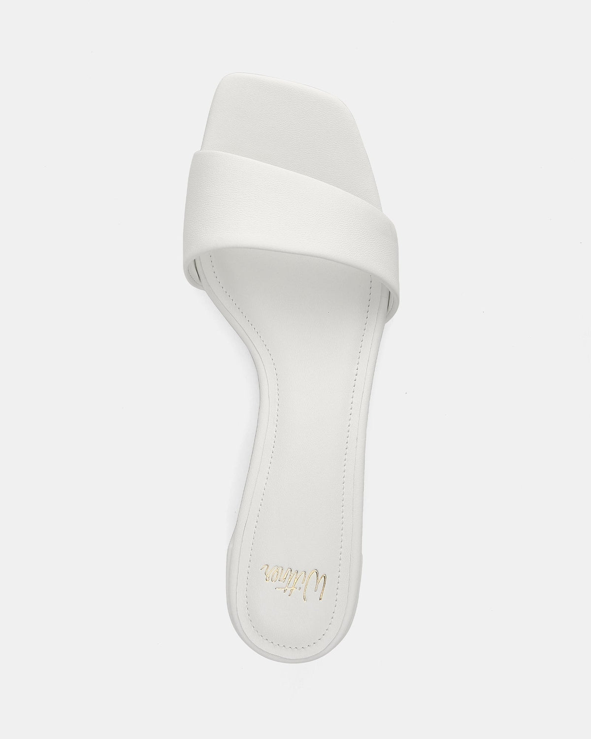 Kylo Low Sandals White Leather