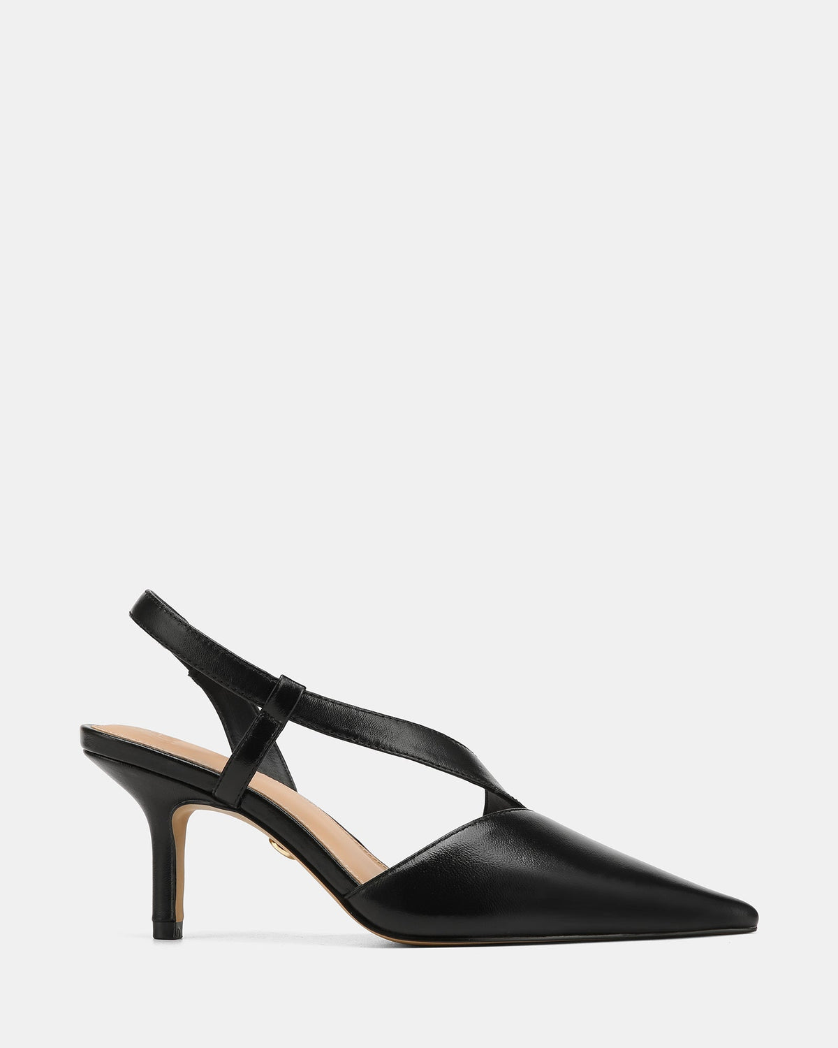 Lannie Mid Heels Black Leather
