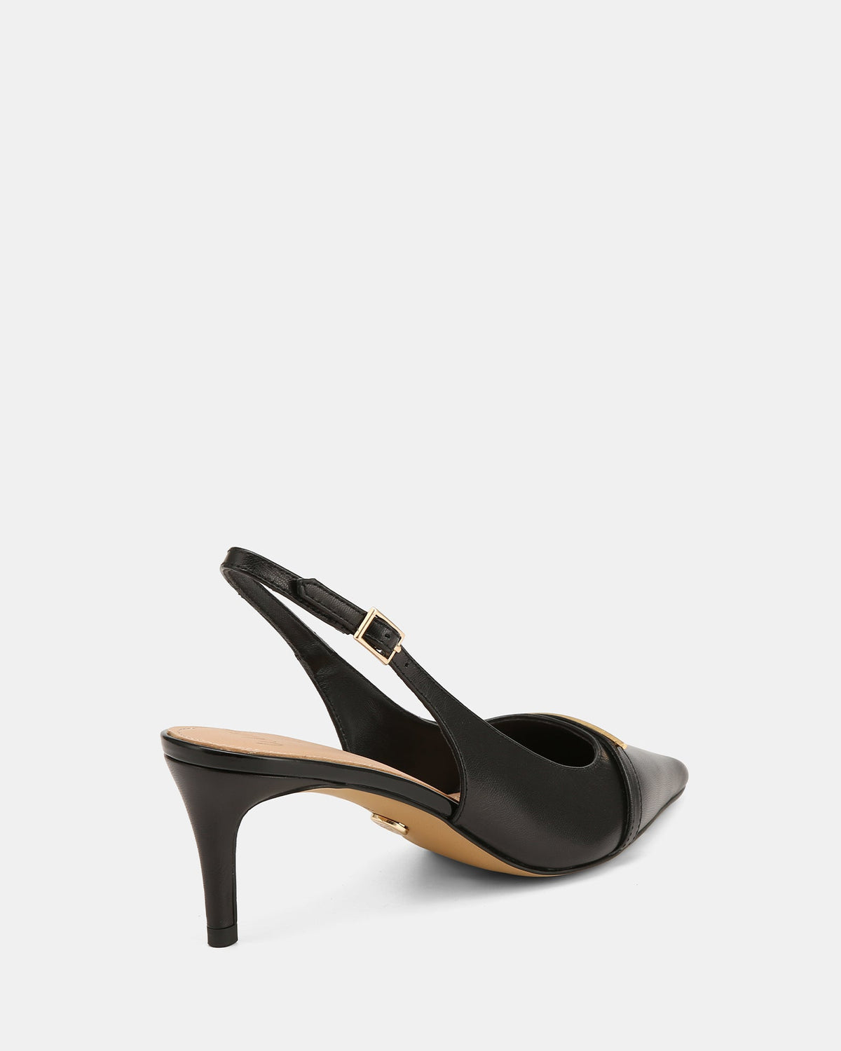 Luca Mid Heels Black Leather