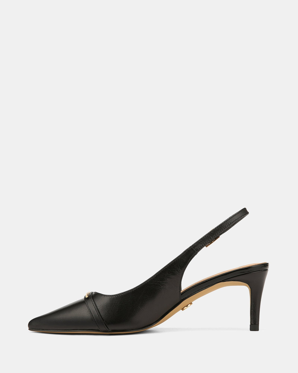 Luca Mid Heels Black Leather