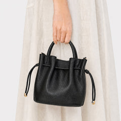 Lea Cross Body Bag Black Leather