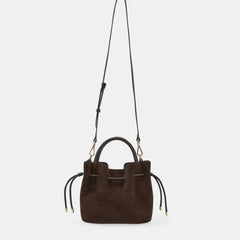 Lea Cross Body Bag Espresso Suede/Leather