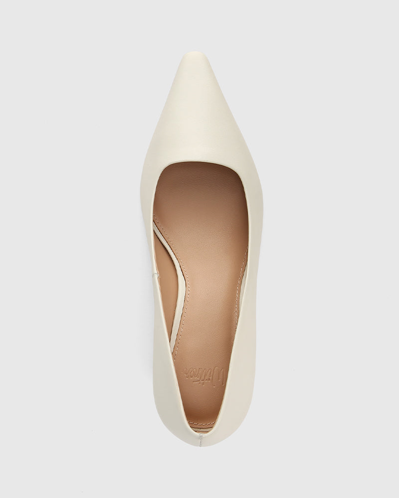 Maine Off White Leather