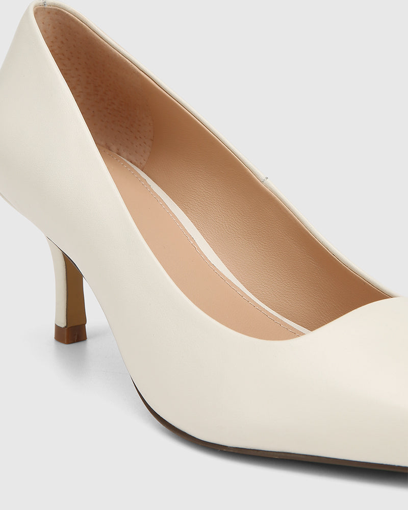 Maine Off White Leather