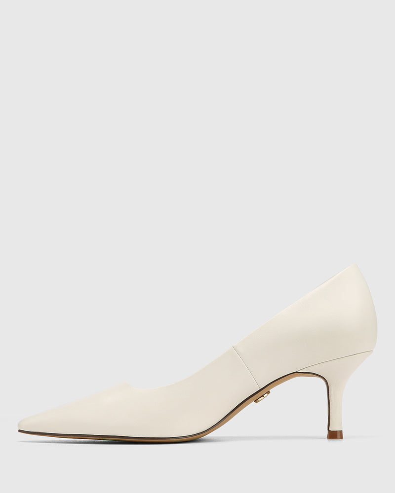 Maine Off White Leather