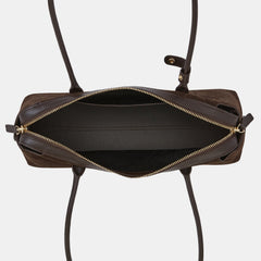 Niko Shoulder Bag Espresso Suede/Leather