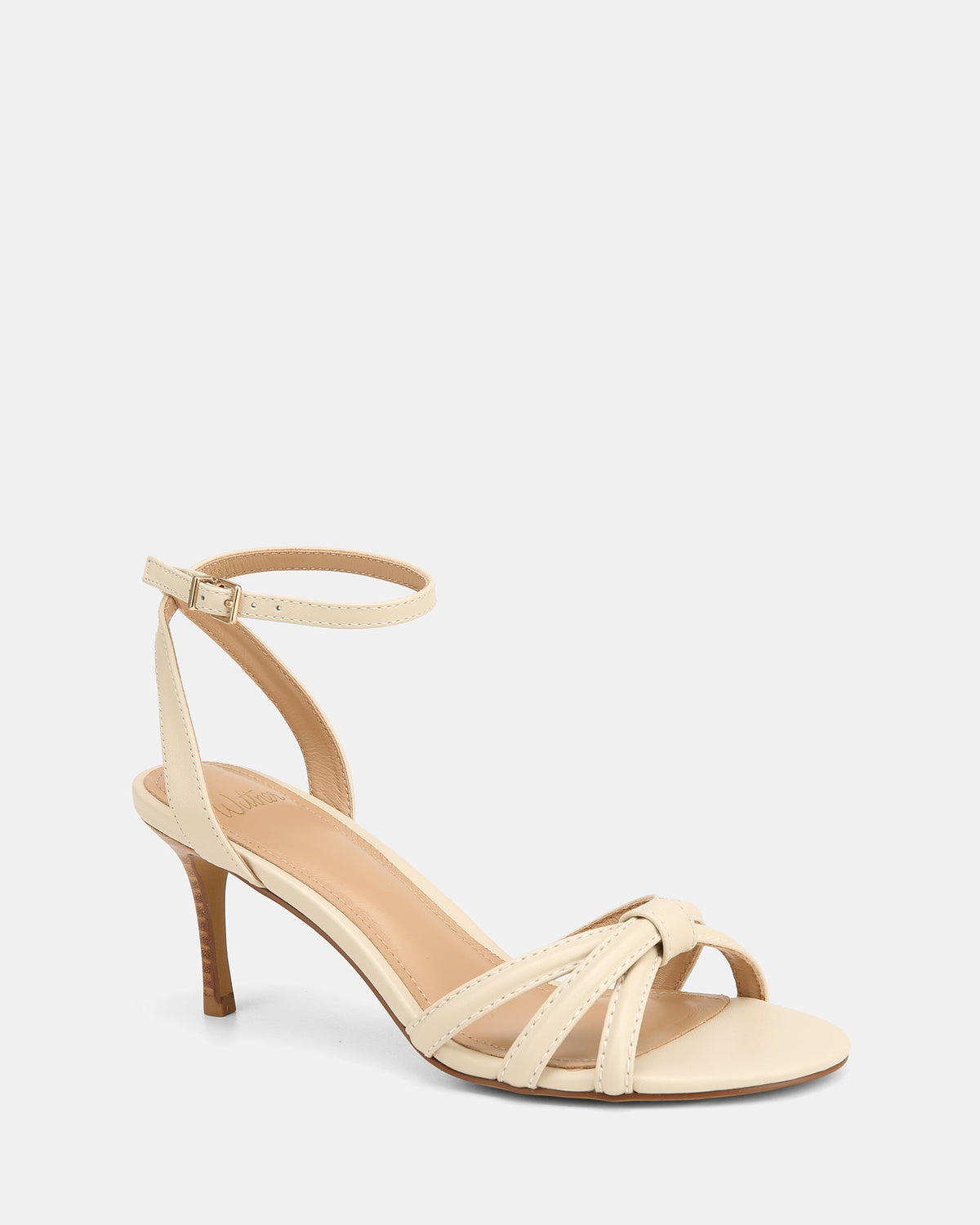Opie Mid Sandals Ivory Leather