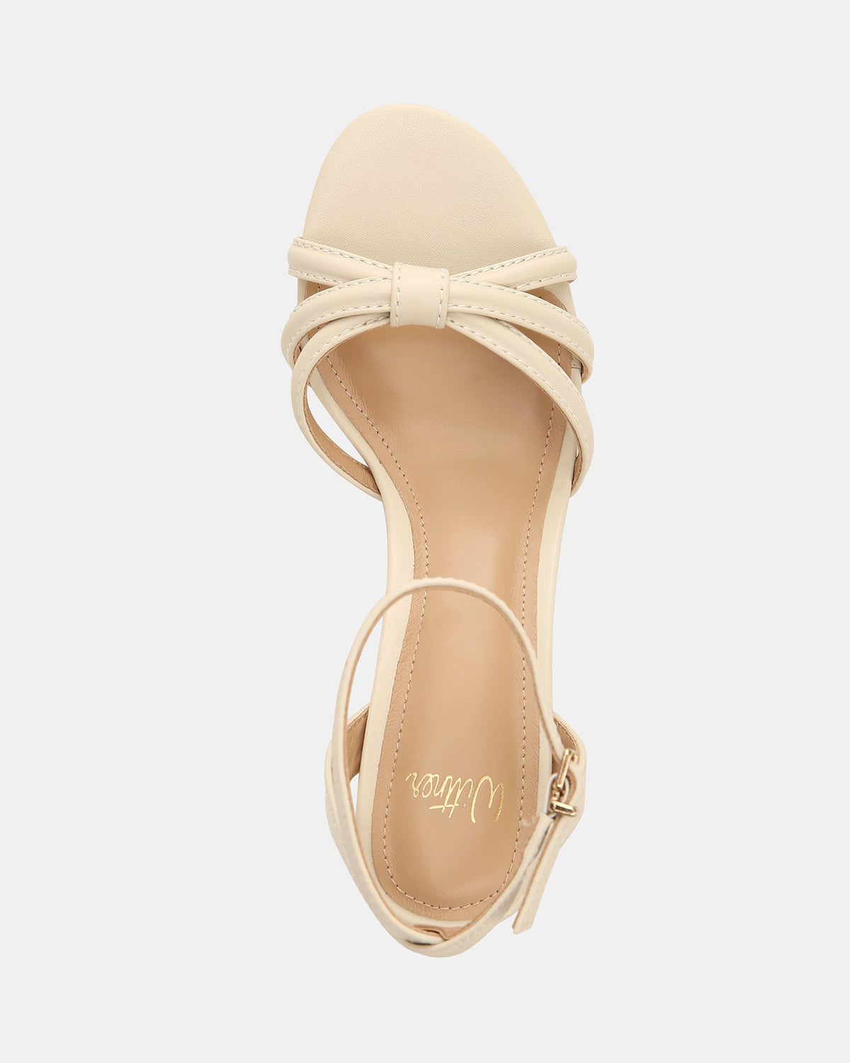 Opie Mid Sandals Ivory Leather