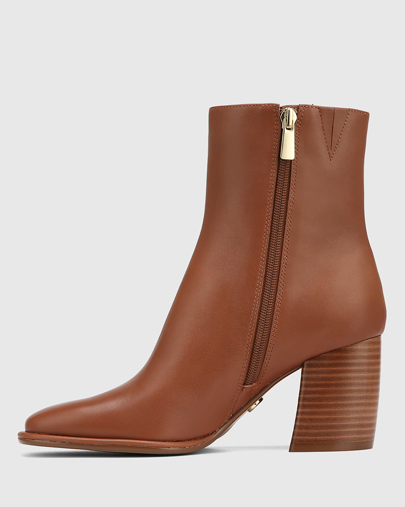 Pasha Ankle Boot Warm Cinnamon Leather