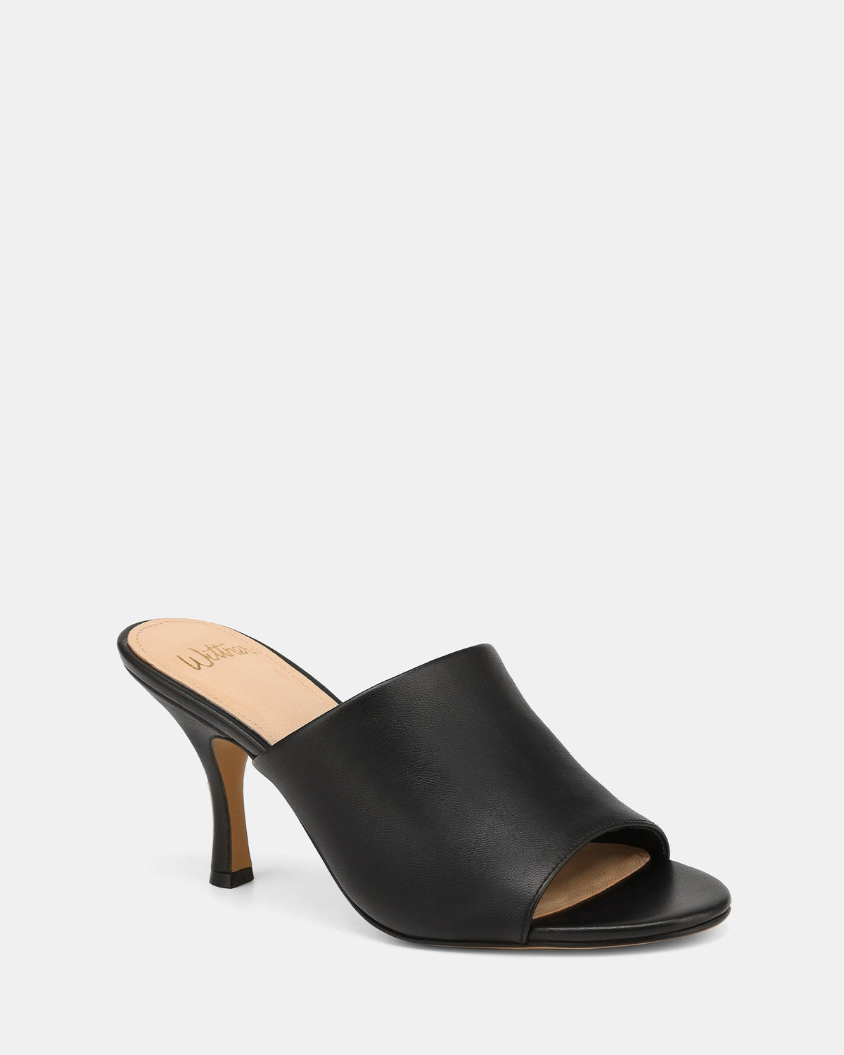 Pia High Sandals Black Leather
