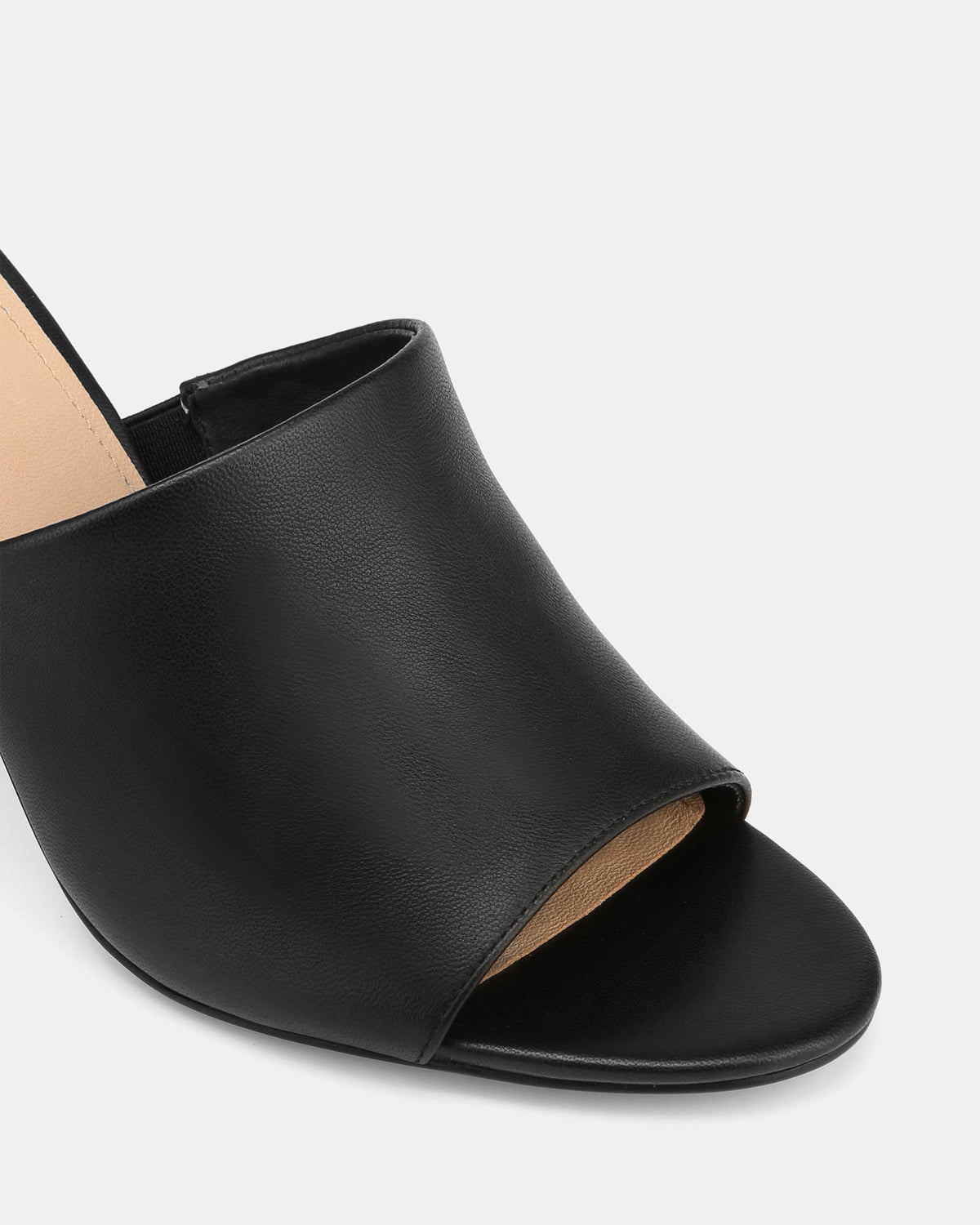 Pia High Sandals Black Leather