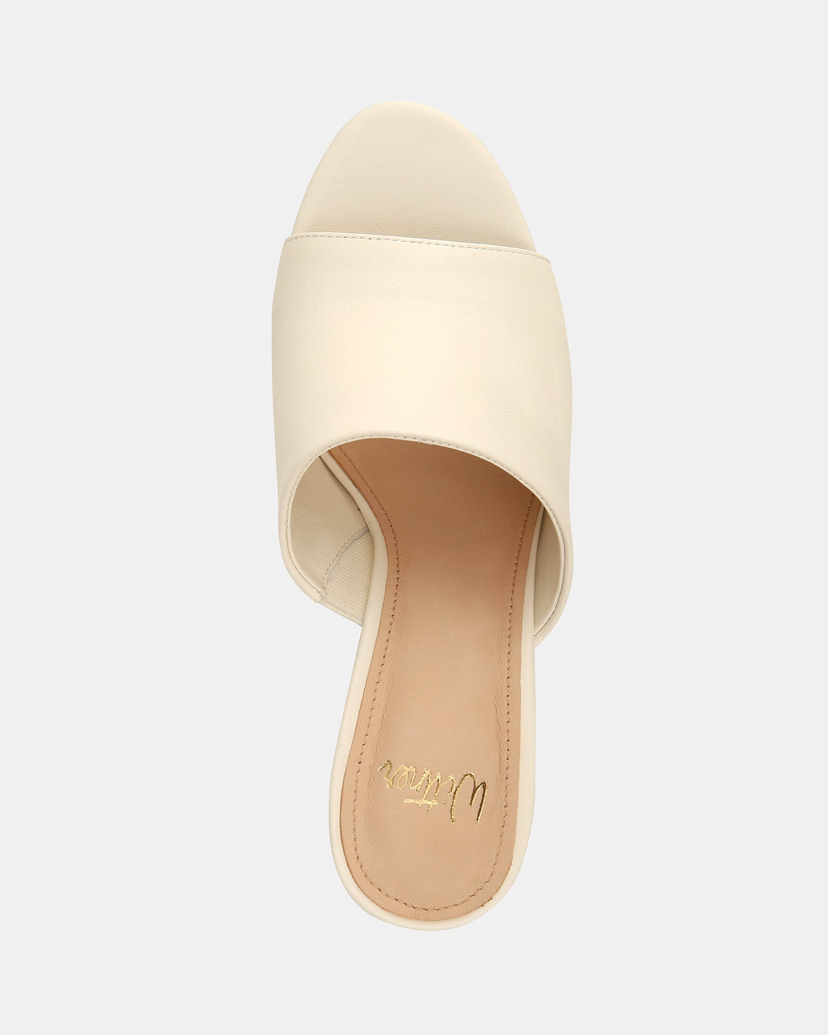 Pia High Sandals Ivory Leather