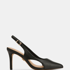 Rachel High Sandals Black Leather