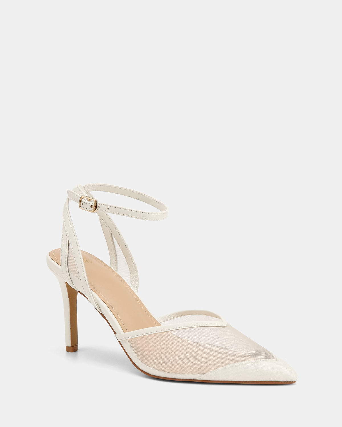 Raylee High Heels Optic White Mesh/ Leather