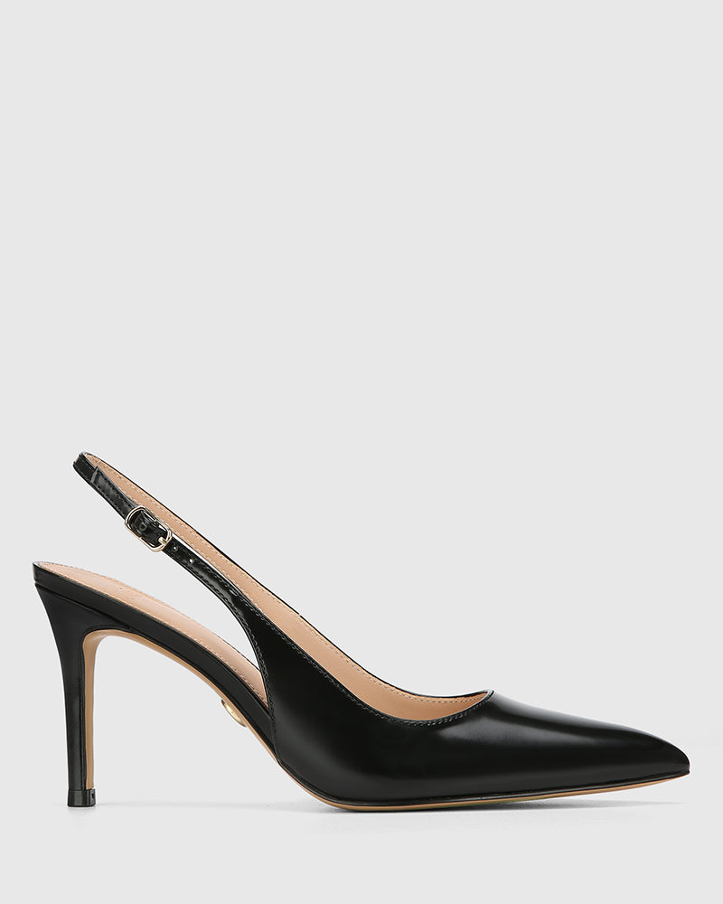 Riker High Heels Black Leather