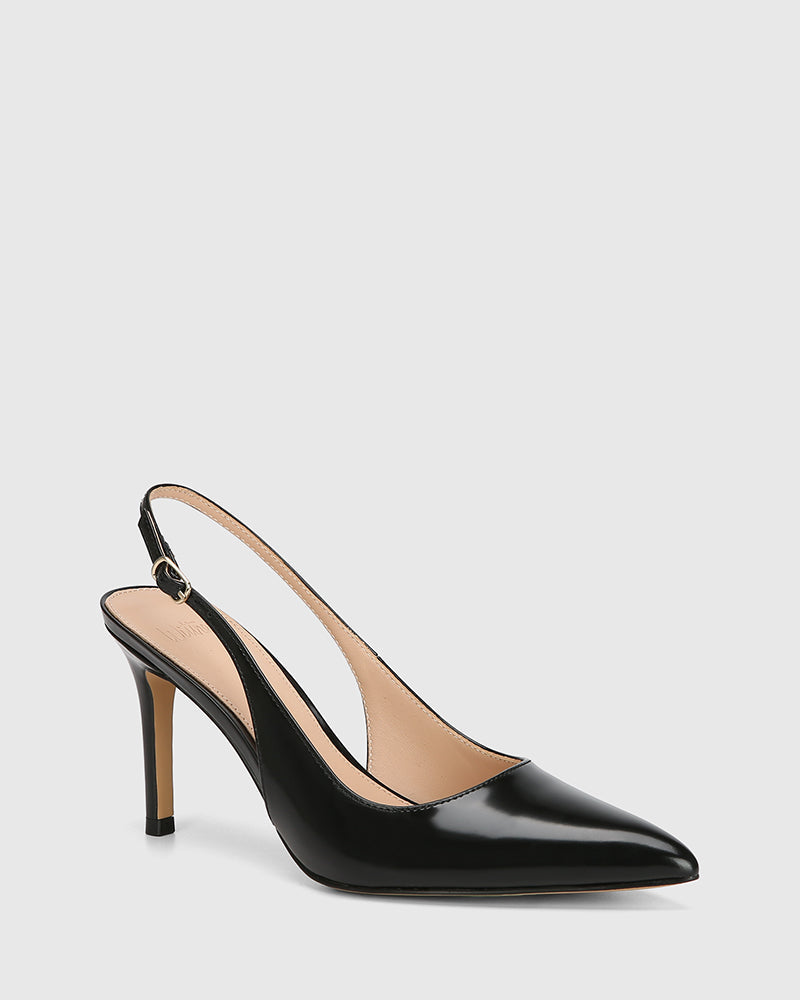 Riker High Heels Black Leather