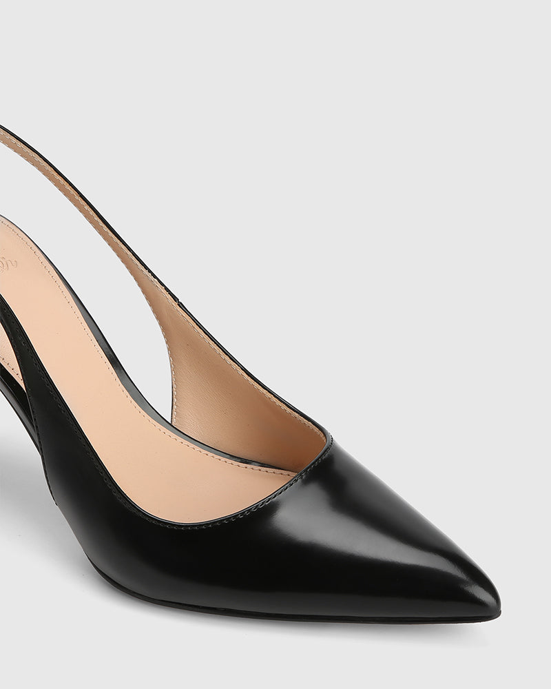 Riker High Heels Black Leather