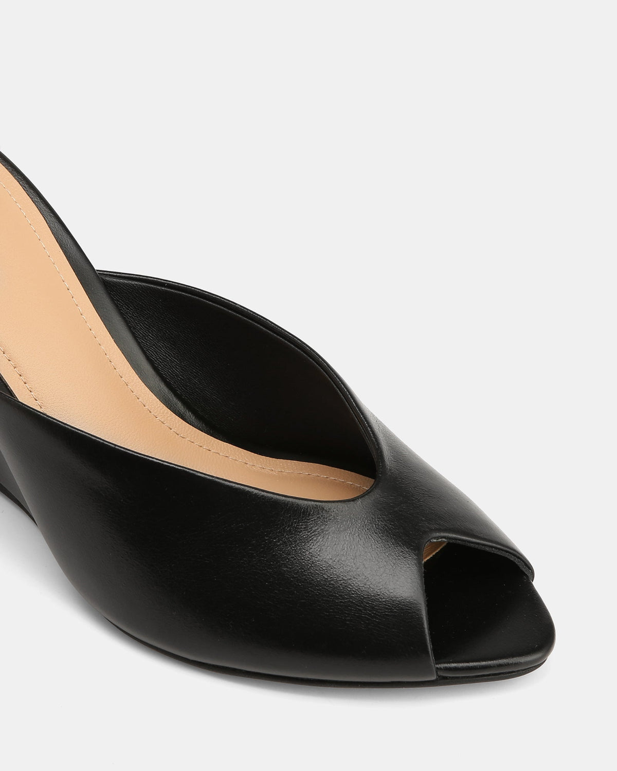 Rio Wedges Black Leather