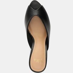 Rio Wedges Black Leather