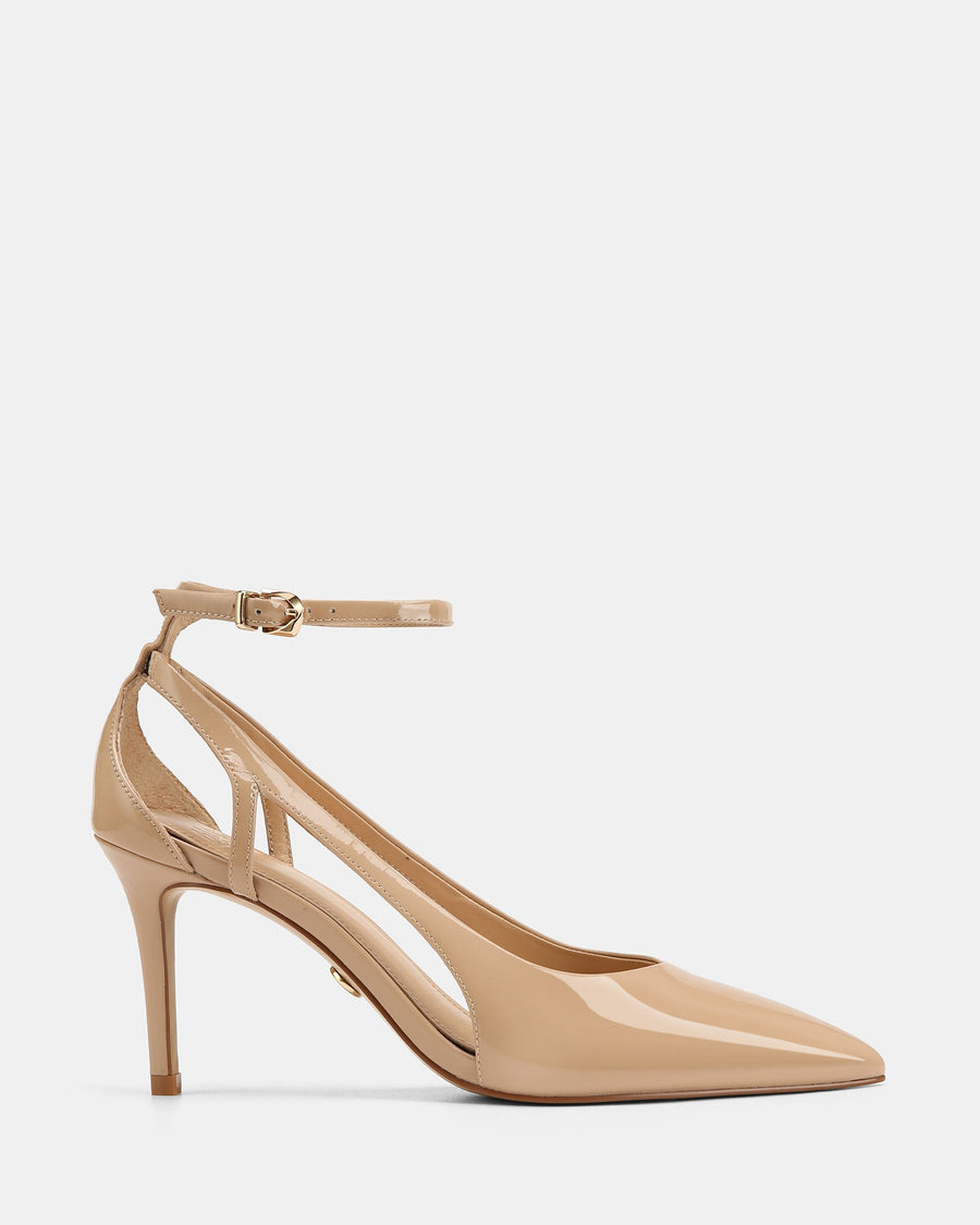 Sawyer High Heels Nude Patent Leather