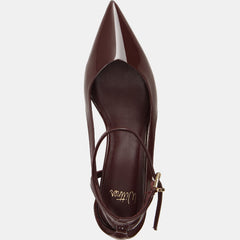 Sawyer High Heels Burgundy Patent Leather