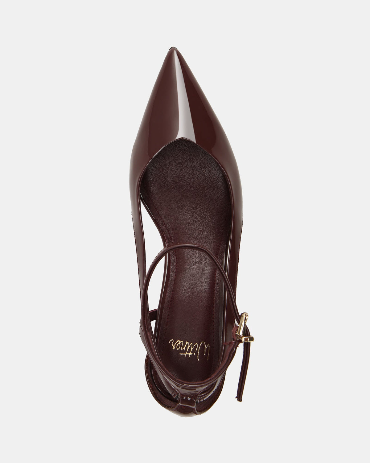 Sawyer High Heels Burgundy Patent Leather