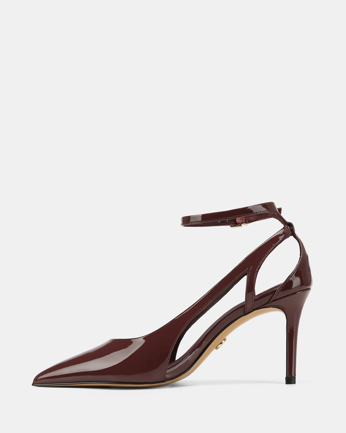 Sawyer High Heels Burgundy Patent Leather