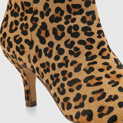 Tadita Ankle Boot Sand Leopard Print Leather