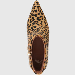 Tadita Ankle Boot Sand Leopard Print Leather