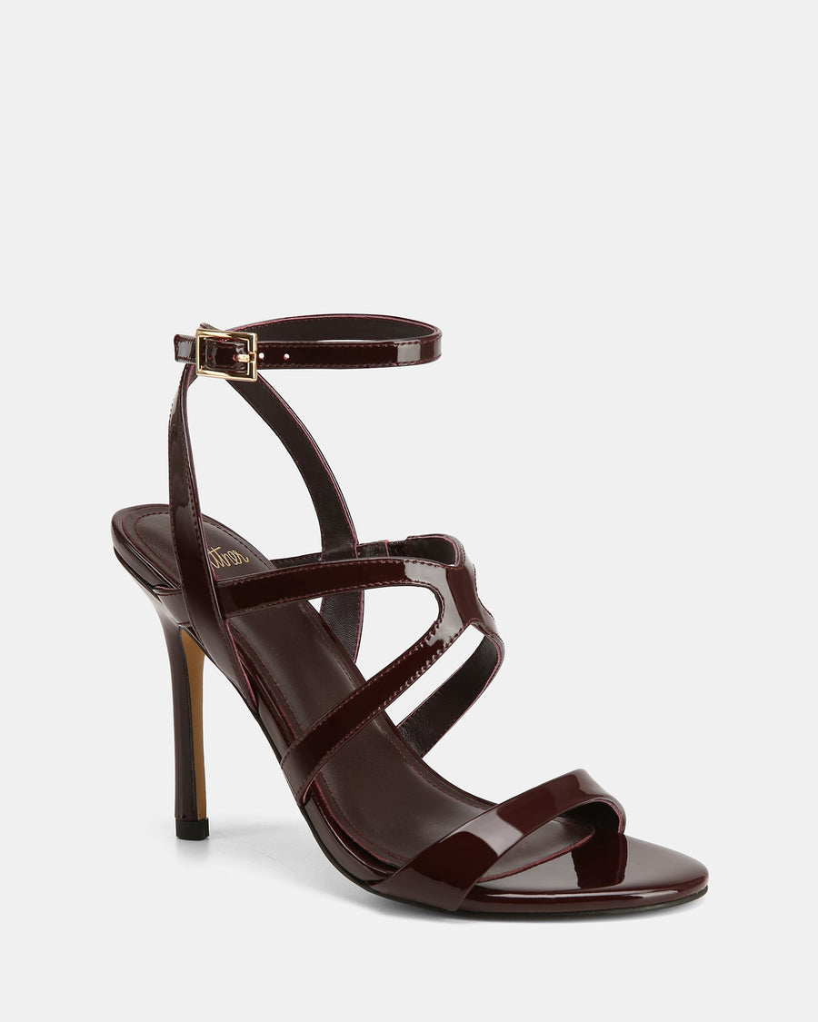 Uma High Sandals Raisin Patent