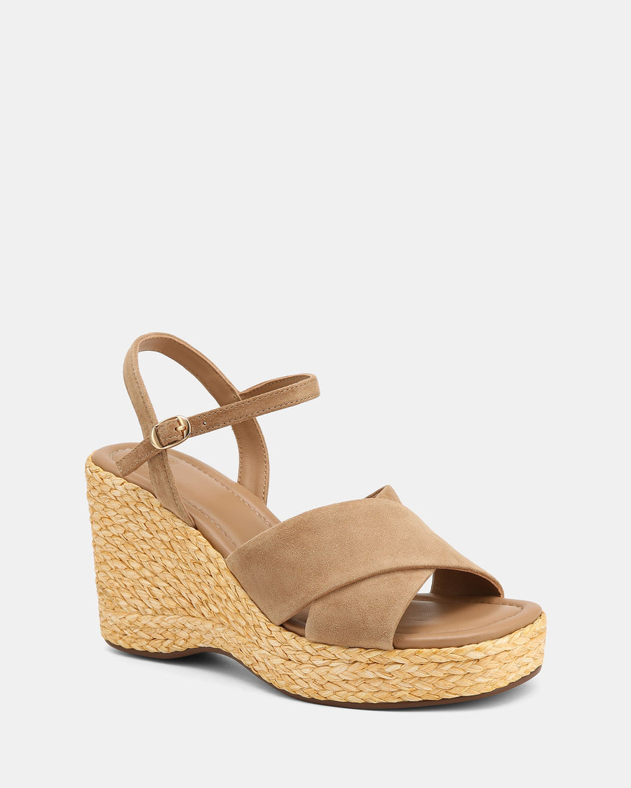 West Wedges Sand Suede