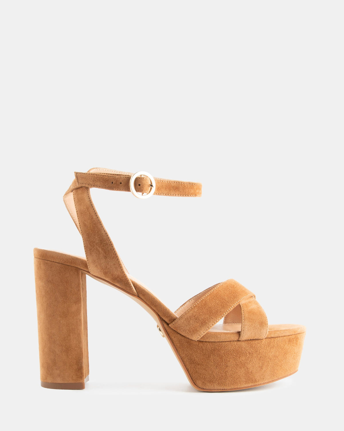 Winnie High Sandals Tan Suede