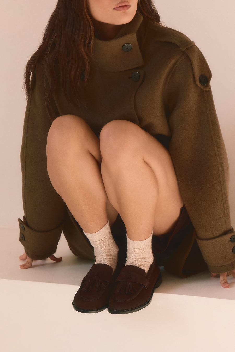 Evelyn Loafers Chocolate Leather