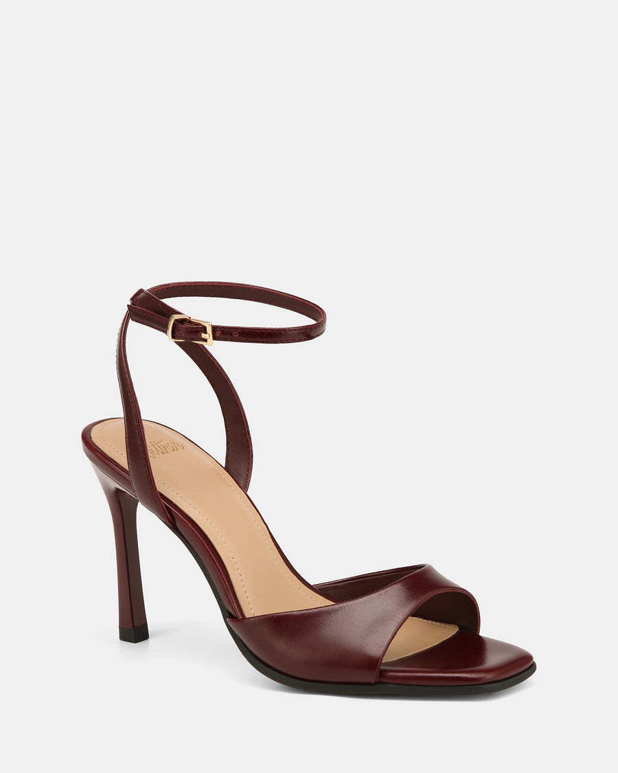 Xandy High Sandals Berry Leather