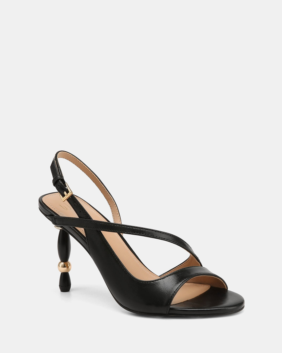 Yen High Sandals Black Leather