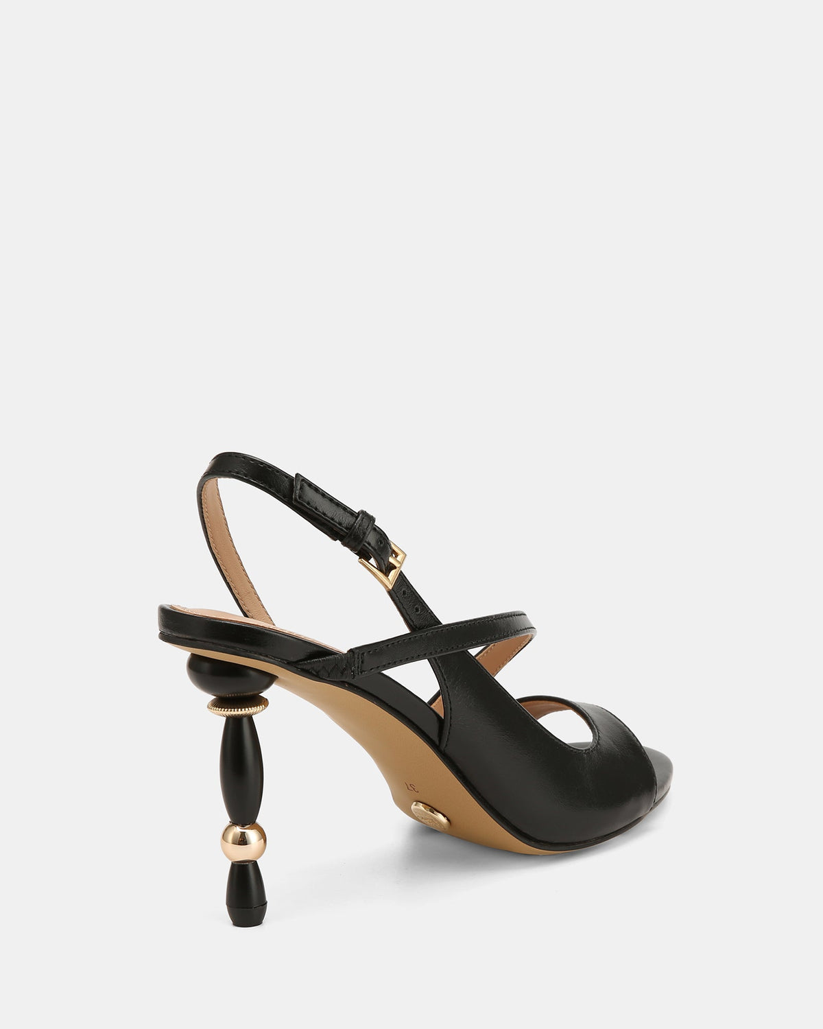Yen High Sandals Black Leather