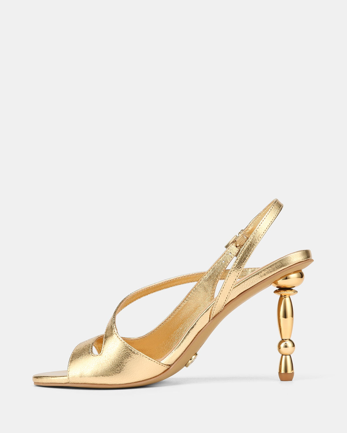 Yen High Sandals Gold Metallic Leather